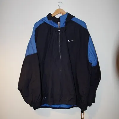Buy Nike Vintage Quarter Zip Hoodied Jacket UK Men's Large • 20£