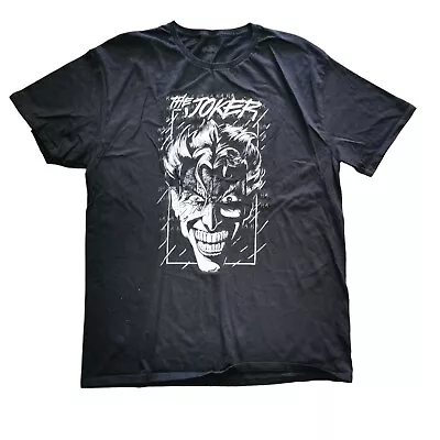 Buy DC Batman The Joker T Shirt Men's Black Graphic Print Size L Large • 11.99£