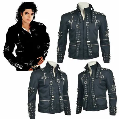 Buy King Singer Michael Jackson Concert Bad  Cosplay Costume Jacket  • 77.09£