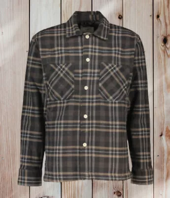 Buy Folk Arrow Overshirt Shacket Chore Jacket  3 M Brown And Grey  Wool RRP £170 • 65£
