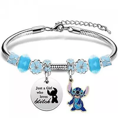 Buy Lilo & And Stitch Bangle Bracelet Pendant Charms Charm Wrist Jewellery Gift • 7.19£