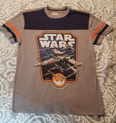 Buy VTG Style Star Wars Adult M Gray T-shirt Rebel Alliance X-wing Squadron • 4.80£