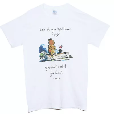Buy Winnie The Pooh Love Friendship T-shirt Cute Unisex Short Sleeve Size S-2XL • 13.99£