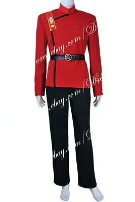 Buy Star Trek II The Wrath Of Khan Cosplay Saavik Costume Red Uniform Jacket Set • 79.19£