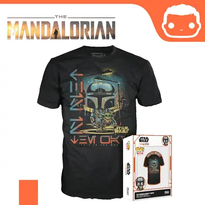 Buy Star Wars VS Funko Pop Tees T-shirt Mandalorian S M L XL  Collectors Yoda Child • 11.99£