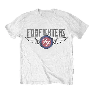 Buy Foo Fighters Flash Wings White Crew Neck T-Shirt • 12.95£
