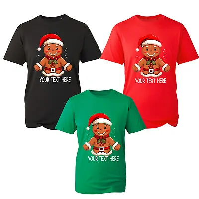 Buy Personalised Merry Christmas T-Shirt Mens Funny Reindeer Elf Xmas Festive Kids • 13.99£