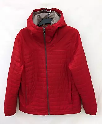 Buy Timberland Jacket Mens Large Windbreaker Hood Zip Primaloft Insulated Quilted • 29.90£