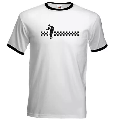 Buy Mens Dancing Rude Boy 2 Tone Ska Ringer T Shirt Specials Madness Suggs  • 13.99£