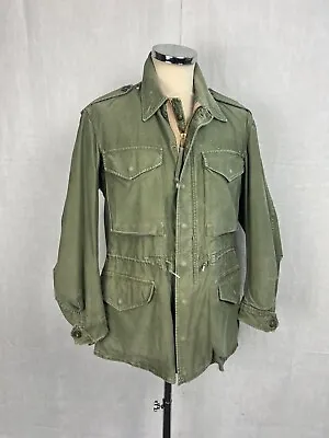 Buy Korean War Era M-51 Field Jacket Nice Fade Brass Zip Tagged Small/Reg Fits M/L • 145£