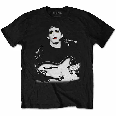 Buy LOU REED - Official Licensed Unisex T- Shirt -  Bleached Photo - Black  Cotton • 16.99£