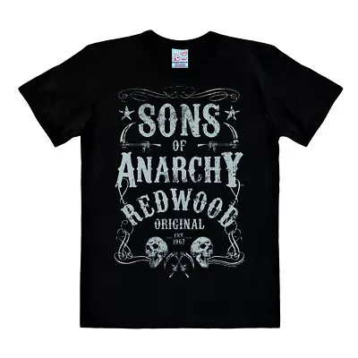 Buy LOGOSHIRT - TV - Sons Of Anarchy - Motocycle - Redwood Original - Print T-shirt • 35.94£