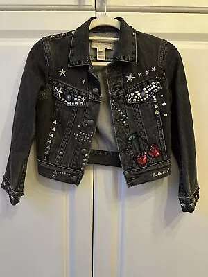 Buy MARC JACOBS Denim Jacket W/crystals, Studs, & Patches/ Size UK6 • 60£