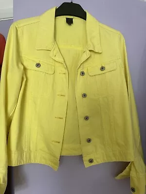 Buy Little Miss Captain Yellow Denim Jacket Size Small 8/10 Used • 9.99£