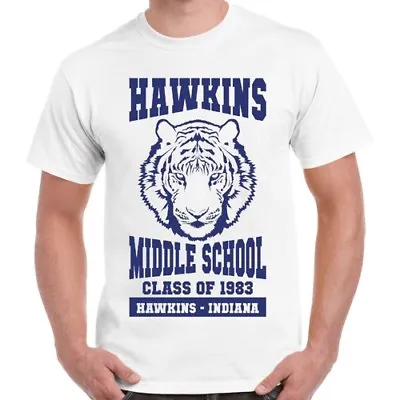 Buy Hawkins Middle Scholl Class Of 1983 Stranger Things Coll Gift Retro T Shirt 2352 • 6.35£