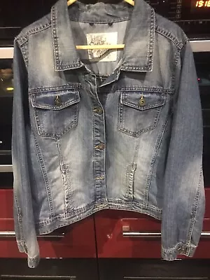 Buy Denim Jacket Metal Buttons 2 Front Pockets Size Pit To Pit  25 • 4.99£