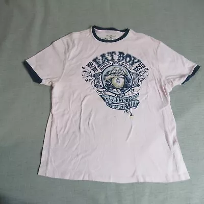 Buy Anything Wear Womens T Shirt XXL Pink Blue Fat Boy Short Sleeve Crew Neck Casual • 8.56£