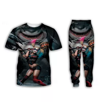 Buy The Suicide Squad 3D Print T-Shirt Men/Womens Fashion Jogging Pants Sport Suit • 6.34£