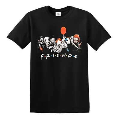 Buy FRIENDS HALLOWEEN T SHIRT Horror Movie Scary Killers Friends Gift Top Tee Tshirt • 10.99£