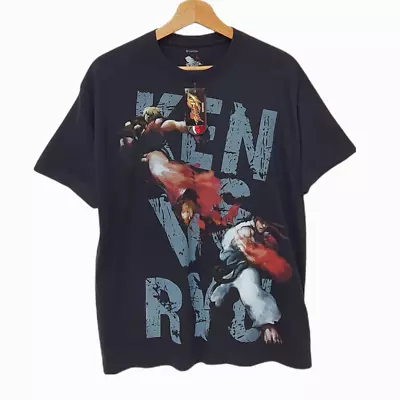Buy New Official Men's Street Fighter IV / 4 20th Anniversary Black T-Shirt - Size L • 24.99£