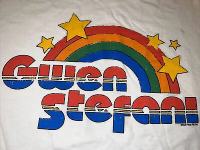 Buy Rare No Doubt Gwen Stefani Band Cure 4 The Kids Foundation Large Shirt Rainbow • 37.88£