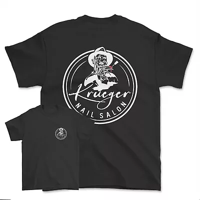 Buy Freddy Krueger Nail Salon 2-Sided Print Unisex T-shirt Funny Halloween Top • 13.99£