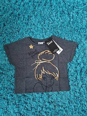 Buy Girls Disnel TinkerBell Cropped T-shirt 3-4 Years BNWT • 4.99£