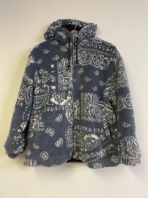 Buy Asos Women's Printed Teddy Jacket Full Zip Size UK10 • 12.99£