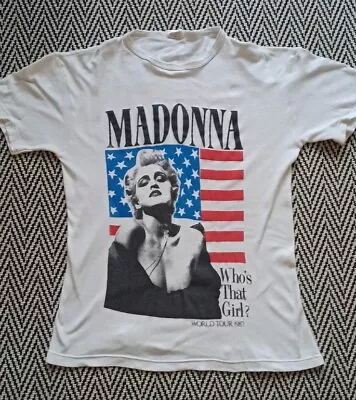 Buy Madonna Vintage Band Shirt Tour 1987 Jackson Pop Live Aid Queen Rare  • 141.06£