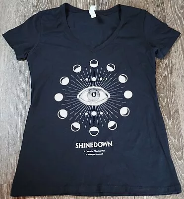 Buy Ideal T SHINEDOWN A Decade Of Amaryllis Short Sleeve T-Shirt Women's Medium • 26.46£