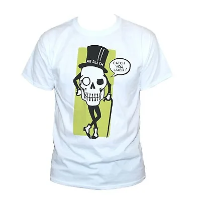 Buy Funny Mr Death Skull Gothic T-shirt Unisex Retro Short Sleeve S-2XL • 13.90£