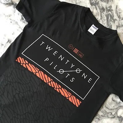 Buy Twenty One Pilots Scale Pattern Strip Spell Out Band Tee Top TShirt S Small • 24.99£