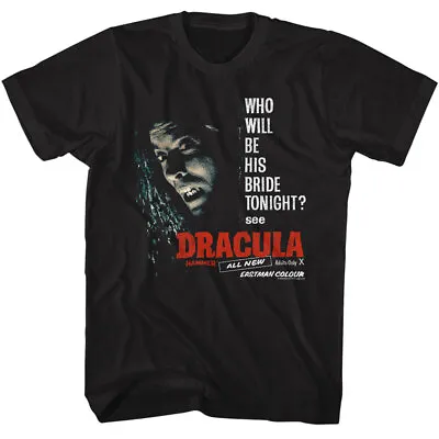 Buy Hammer Horror Movie Dracula Who Will Be His Bride Tonight Men's T Shirt • 38.10£