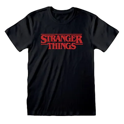 Buy Stranger Things 'Logo' (Black) T-Shirt - NEW & OFFICIAL! • 16.29£