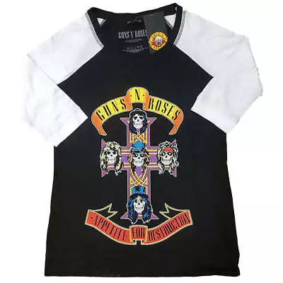 Buy SALE Guns N' Roses Unisex Raglan T-Shirt: Appetite For Destruction 40% OFF • 9.95£