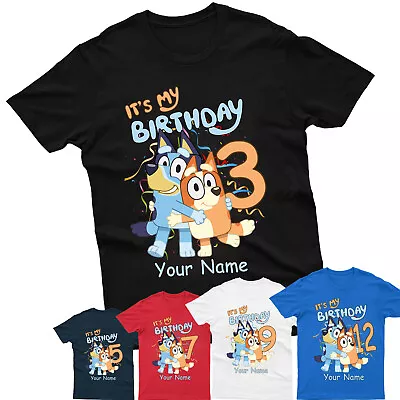 Buy It's My Birthday T-Shirt Personalised Age Children Birthday Gift Kids Boys Tee • 7.99£