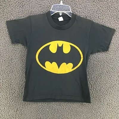 Buy Vtg 90s Batman Logo DC Comics T-Shirt Youth Medium 10 12 Single Stitch USA • 10.23£