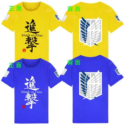 Buy New Arrival Japanese Anime Attack On Titan T Shirt Cotton High Quanlity Tee • 12.96£