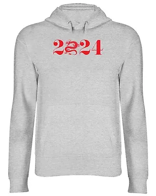 Buy 2024 Chinese New Year Hoodie Mens Womens Red Dragon Top Gift • 17.99£