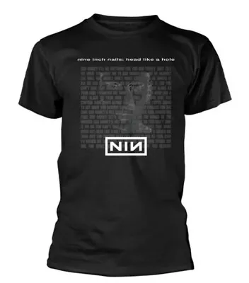 Buy Nine Inch Nails Head Like A Hole Men T-Shirt Black XL 100% Cotton • 11.99£