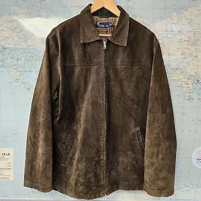 Buy Polo Ralph Lauren Vintage Suede Leather Bomber Jacket Brown Men's Medium  • 10£