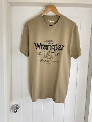 Buy WRANGLER - Vintage Americana USA Graphic Logo Spellout Eagle Tee T-shirt [M] • 23.99£