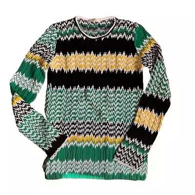 Buy Celine Phoebe Philo ZigZag Knit Multicolor Tops Size XS Rare 2015 Resort • 302.63£