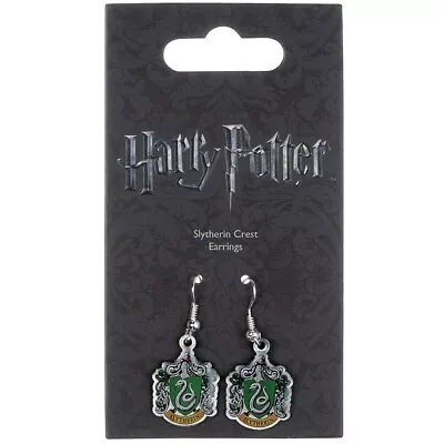 Buy Harry Potter Silver Plated Earrings Slytherin Birthday Gift Official Product • 13.99£