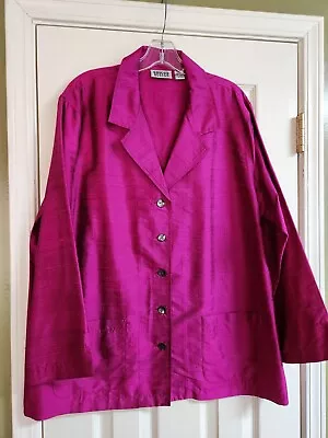 Buy Chico's By Design Vintage Silk Jacket Size Large • 19.28£