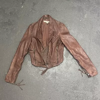 Buy Twenty8twelve Burgundy Leather Jacket Size 12 Women’s • 80£