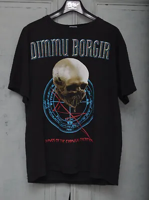 Buy DIMMU BORGIR Vintage BLACK METAL T Shirt KINGS OF THE CARNIVAL CREATION Large • 22£