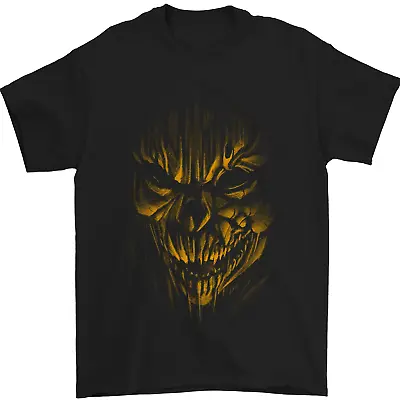 Buy Demon Skull Devil Satan Grim Reaper Gothic Mens T-Shirt 100% Cotton • 10.48£