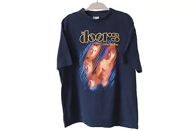 Buy Vintage THE DOORS  Night Divides The Day  T-Shirt Merch Retro Size XL Rock Music • 142.48£