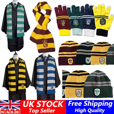 Buy Harry Potter Beanie Hat Scarf Glove Gryffindor Slytherin Ravenclaw Hufflepuff 🔥 • 6.55£